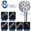 image6Mode High Pressure Handheld Shower Head with Filter HOPOPRO High Flow Filtered Handheld Showerhead Water Softener Filters for Hard Water  Removes Chlorine  Improves Skin Hair ConditionChrome