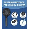 image6Mode High Pressure Handheld Shower Head with Filter HOPOPRO High Flow Filtered Handheld Showerhead Water Softener Filters for Hard Water  Removes Chlorine  Improves Skin Hair ConditionMatte Black