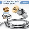 image6Mode High Pressure Handheld Shower Head with Filter HOPOPRO High Flow Filtered Handheld Showerhead Water Softener Filters for Hard Water  Removes Chlorine  Improves Skin Hair ConditionChrome