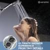 image6Mode High Pressure Handheld Shower Head with Filter HOPOPRO High Flow Filtered Handheld Showerhead Water Softener Filters for Hard Water  Removes Chlorine  Improves Skin Hair ConditionChrome