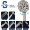 image6Mode High Pressure Handheld Shower Head with Filter HOPOPRO High Flow Filtered Handheld Showerhead Water Softener Filters for Hard Water  Removes Chlorine  Improves Skin Hair ConditionBrushed Nickel