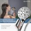 image6Mode High Pressure Handheld Shower Head with Filter HOPOPRO High Flow Filtered Handheld Showerhead Water Softener Filters for Hard Water  Removes Chlorine  Improves Skin Hair ConditionChrome