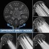 image6Mode High Pressure Handheld Shower Head with Filter HOPOPRO High Flow Filtered Handheld Showerhead Water Softener Filters for Hard Water  Removes Chlorine  Improves Skin Hair ConditionMatte Black