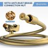 image6Mode High Pressure Handheld Shower Head with Filter HOPOPRO High Flow Filtered Handheld Showerhead Water Softener Filters for Hard Water  Removes Chlorine  Improves Skin Hair ConditionGold
