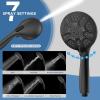 image6Mode High Pressure Handheld Shower Head with Filter HOPOPRO High Flow Filtered Handheld Showerhead Water Softener Filters for Hard Water  Removes Chlorine  Improves Skin Hair ConditionMatte Black