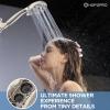 image6Mode High Pressure Handheld Shower Head with Filter HOPOPRO High Flow Filtered Handheld Showerhead Water Softener Filters for Hard Water  Removes Chlorine  Improves Skin Hair ConditionBrushed Nickel