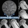 image6Mode High Pressure Handheld Shower Head with Filter HOPOPRO High Flow Filtered Handheld Showerhead Water Softener Filters for Hard Water  Removes Chlorine  Improves Skin Hair ConditionGray