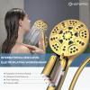 image6Mode High Pressure Handheld Shower Head with Filter HOPOPRO High Flow Filtered Handheld Showerhead Water Softener Filters for Hard Water  Removes Chlorine  Improves Skin Hair ConditionGold