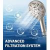 image6Mode High Pressure Handheld Shower Head with Filter HOPOPRO High Flow Filtered Handheld Showerhead Water Softener Filters for Hard Water  Removes Chlorine  Improves Skin Hair ConditionBrushed Nickel