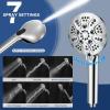 image6Mode High Pressure Handheld Shower Head with Filter HOPOPRO High Flow Filtered Handheld Showerhead Water Softener Filters for Hard Water  Removes Chlorine  Improves Skin Hair ConditionChrome