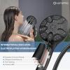 image6Mode High Pressure Handheld Shower Head with Filter HOPOPRO High Flow Filtered Handheld Showerhead Water Softener Filters for Hard Water  Removes Chlorine  Improves Skin Hair ConditionMatte Black