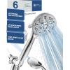 image6Mode High Pressure Handheld Shower Head with Filter HOPOPRO High Flow Filtered Handheld Showerhead Water Softener Filters for Hard Water  Removes Chlorine  Improves Skin Hair ConditionChrome
