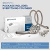 image6Mode High Pressure Handheld Shower Head with Filter HOPOPRO High Flow Filtered Handheld Showerhead Water Softener Filters for Hard Water  Removes Chlorine  Improves Skin Hair ConditionBrushed Nickel