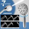 image6Mode High Pressure Handheld Shower Head with Filter HOPOPRO High Flow Filtered Handheld Showerhead Water Softener Filters for Hard Water  Removes Chlorine  Improves Skin Hair ConditionChrome