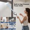 imageDual Filtered Handheld Shower Heads Combo HOPOPRO 15Mode High Pressure Rainfall Showerheads Combo Set with Filter for Hard Water Removes Chlorine Improves Skin Hair Condition Modern ChromeChrome