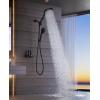 imageDual Filtered Handheld Shower Heads Combo HOPOPRO 15Mode High Pressure Rainfall Showerheads Combo Set with Filter for Hard Water Removes Chlorine Improves Skin Hair Condition Modern ChromeMatte Black