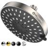 imageHOPOPRO 5Mode High Pressure Shower Head  The Washington Post NBC News Today TV Show Recommended  High Flow Fixed Showerheads 6 Inch Brushed NickelBrushed Nickel