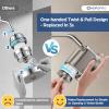 imageHOPOPRO 5Mode High Pressure Shower Head  The Washington Post NBC News Today TV Show Recommended  High Flow Fixed Showerheads 6 Inch Brushed NickelBrushed Nickel