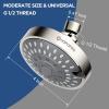 imageHOPOPRO 5Mode High Pressure Shower Head  The Washington Post NBC News Today TV Show Recommended  High Flow Fixed Showerheads 6 Inch Brushed NickelBrushed Nickel