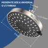 imageHOPOPRO 5Mode High Pressure Shower Head  The Washington Post NBC News Today TV Show Recommended  High Flow Fixed Showerheads 6 Inch Brushed NickelBrushed Nickel