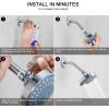 imageHOPOPRO 5Mode High Pressure Shower Head  The Washington Post NBC News Today TV Show Recommended  High Flow Fixed Showerheads 6 Inch Brushed NickelBrushed Nickel