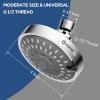 imageHOPOPRO 5Mode High Pressure Shower Head  The Washington Post NBC News Today TV Show Recommended  High Flow Fixed Showerheads 6 Inch Brushed NickelChrome