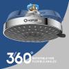 imageHOPOPRO 5Mode High Pressure Shower Head  The Washington Post NBC News Today TV Show Recommended  High Flow Fixed Showerheads 6 Inch Brushed NickelChrome