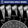 imageHOPOPRO 5Mode High Pressure Shower Head  The Washington Post NBC News Today TV Show Recommended  High Flow Fixed Showerheads 6 Inch Brushed NickelChrome