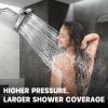 imageHOPOPRO 5Mode High Pressure Shower Head  The Washington Post NBC News Today TV Show Recommended  High Flow Fixed Showerheads 6 Inch Brushed NickelChrome