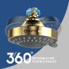 imageHOPOPRO 5Mode High Pressure Shower Head  The Washington Post NBC News Today TV Show Recommended  High Flow Fixed Showerheads 6 Inch Brushed NickelGold