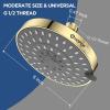 imageHOPOPRO 5Mode High Pressure Shower Head  The Washington Post NBC News Today TV Show Recommended  High Flow Fixed Showerheads 6 Inch Brushed NickelGold