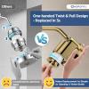 imageHOPOPRO 5Mode High Pressure Shower Head  The Washington Post NBC News Today TV Show Recommended  High Flow Fixed Showerheads 6 Inch Brushed NickelGold