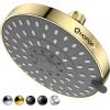 imageHOPOPRO 5Mode High Pressure Shower Head  The Washington Post NBC News Today TV Show Recommended  High Flow Fixed Showerheads 6 Inch Brushed NickelGold
