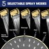 imageHOPOPRO 5Mode High Pressure Shower Head  The Washington Post NBC News Today TV Show Recommended  High Flow Fixed Showerheads 6 Inch Brushed NickelGold