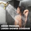 imageHOPOPRO 5Mode High Pressure Shower Head  The Washington Post NBC News Today TV Show Recommended  High Flow Fixed Showerheads 6 Inch Brushed NickelGold