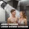 imageHOPOPRO 5Mode High Pressure Shower Head  The Washington Post NBC News Today TV Show Recommended  High Flow Fixed Showerheads 6 Inch Brushed NickelMatte Black
