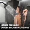 imageHOPOPRO 5Mode High Pressure Shower Head  The Washington Post NBC News Today TV Show Recommended  High Flow Fixed Showerheads 6 Inch Brushed NickelMatte Black