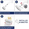 imageHOPOPRO 5Mode High Pressure Shower Head  The Washington Post NBC News Today TV Show Recommended  High Flow Fixed Showerheads 6 Inch Brushed NickelOil Rubbed Bronze