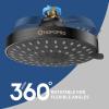 imageHOPOPRO 5Mode High Pressure Shower Head  The Washington Post NBC News Today TV Show Recommended  High Flow Fixed Showerheads 6 Inch Brushed NickelOil Rubbed Bronze