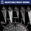 imageHOPOPRO 5Mode High Pressure Shower Head  The Washington Post NBC News Today TV Show Recommended  High Flow Fixed Showerheads 6 Inch Brushed NickelOil Rubbed Bronze