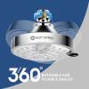 imageHOPOPRO 5Mode High Pressure Shower Head  The Washington Post NBC News Today TV Show Recommended  High Flow Fixed Showerheads 6 Inch Brushed NickelSilver