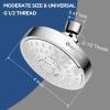 imageHOPOPRO 5Mode High Pressure Shower Head  The Washington Post NBC News Today TV Show Recommended  High Flow Fixed Showerheads 6 Inch Brushed NickelSilver