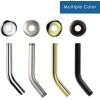 imageHOPOPRO 6 Inches Shower Arm with Flange  Wall Mount Replacement Angle Shower Head Arm For Fixed Handheld Showerhead  Including Teflon Tape  NBC News Recommended Brand  Stainless Steel  ChromeOil Rubbed Bronze