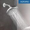 imageHOPOPRO 6 Inches Shower Arm with Flange  Wall Mount Replacement Angle Shower Head Arm For Fixed Handheld Showerhead  Including Teflon Tape  NBC News Recommended Brand  Stainless Steel  ChromeChrome