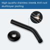 imageHOPOPRO 6 Inches Shower Arm with Flange  Wall Mount Replacement Angle Shower Head Arm For Fixed Handheld Showerhead  Including Teflon Tape  NBC News Recommended Brand  Stainless Steel  ChromeMatte Black