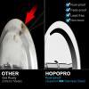 imageHOPOPRO 8 Inch Rain Showerhead High Pressure Fixed Shower Head Metal High Flow Rainfall Shower Head 304 Stainless Steel Toolfree Installation for Luxury Shower Experience