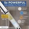 imageHOPOPRO All Metal Rain Shower Arm 16 Inch Round Chrome Shower Pipe Arm with Flange Filtered Shower Head Arm Universal Connection 12 NPT Perfect for Tall People and Rain Shower Head