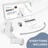 imageHOPOPRO Bidet with Single Finger Water Pressure Control Self Cleaning Hygienic Dual Nozzle FeminineRear Wash NonElectric Bidet Attachment for Toilet Seat Easy DIY Install amplt5 Min WhiteWhite