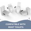 imageHOPOPRO Bidet with Single Finger Water Pressure Control Self Cleaning Hygienic Dual Nozzle FeminineRear Wash NonElectric Bidet Attachment for Toilet Seat Easy DIY Install amplt5 Min WhiteBlack