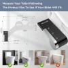 imageHOPOPRO Bidet with Single Finger Water Pressure Control Self Cleaning Hygienic Dual Nozzle FeminineRear Wash NonElectric Bidet Attachment for Toilet Seat Easy DIY Install amplt5 Min WhiteBlack